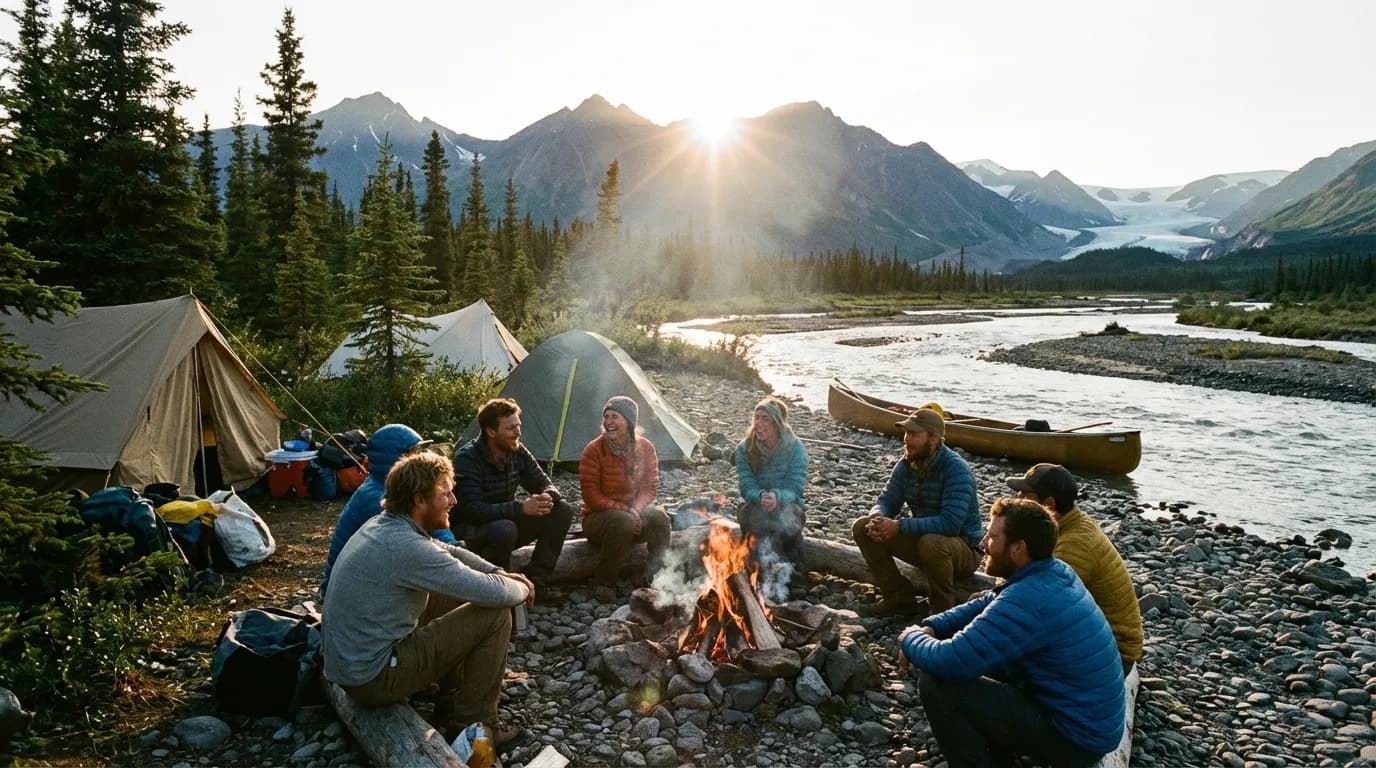 Вечер у костра